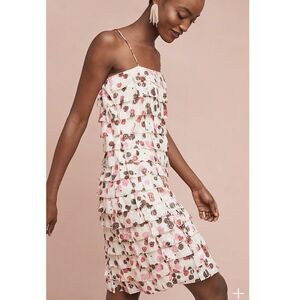 New Anthropologie Tiered Polka Dot Dress by Pallavi Singhee sz 10